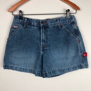 LEI Workwear 7 Shorts Carpenter High Waist Denim B